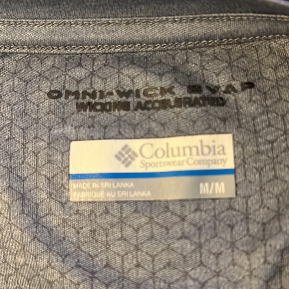 Gray Columbia Omni-Wick Evap (Wicking Accelerated) T-Shirt - Picture 4 of 4